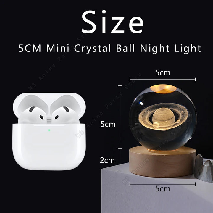 3D Crystal Ball Night Light Led Lamp