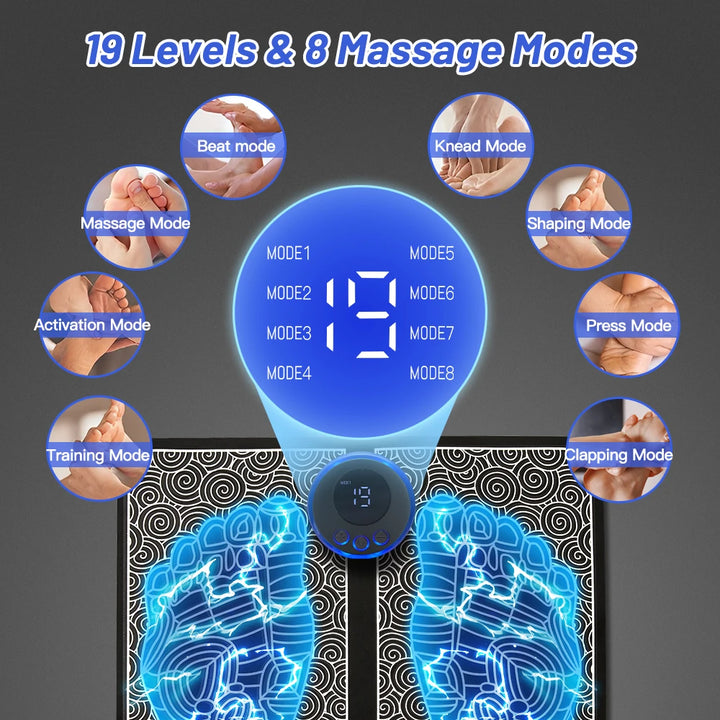 Electric Foot Massage Pad - EMS USB Charging